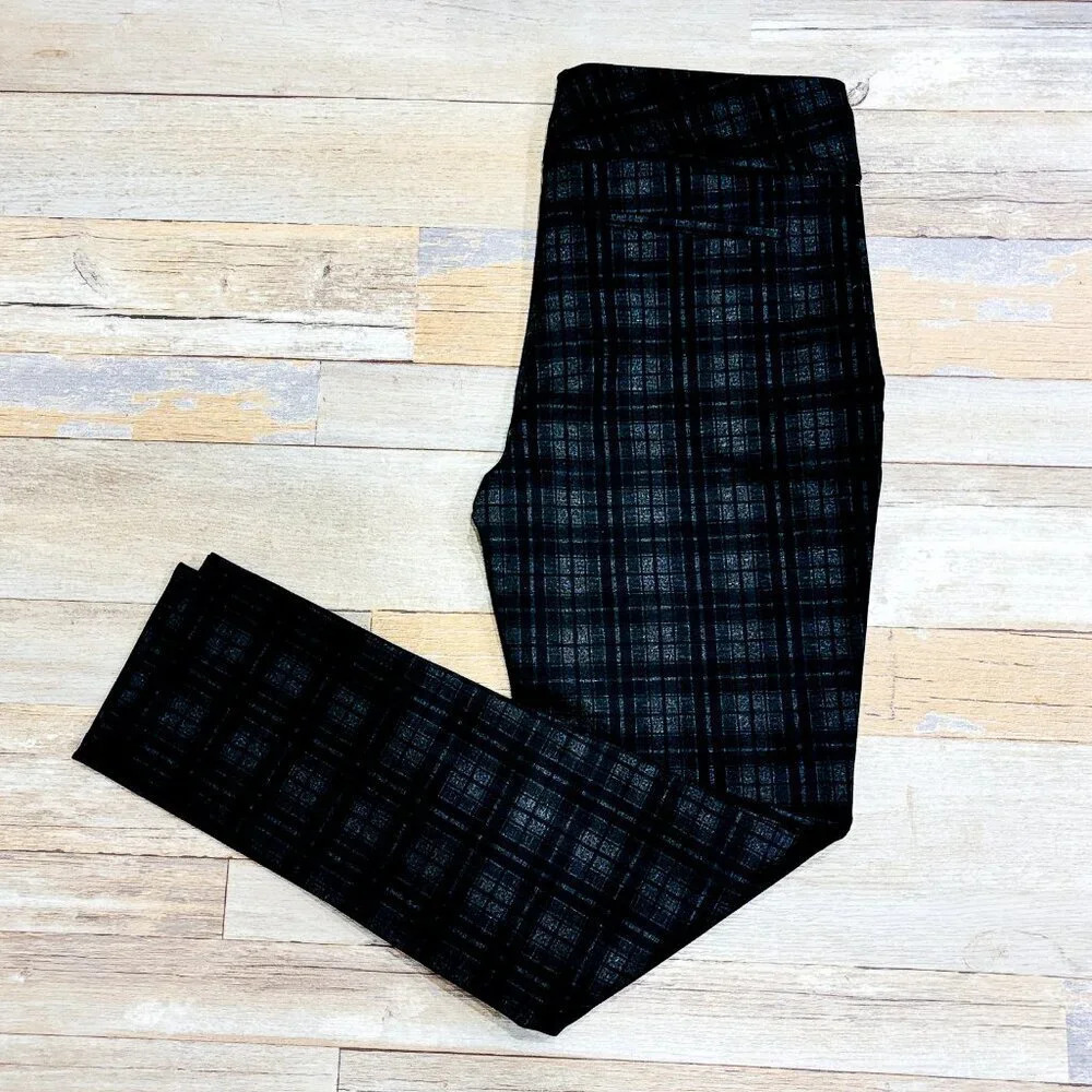 DALIA – Gray plaid‎ skinny pants | Office-ready stretch trousers *